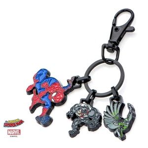 NWT Marvel Spider Man metal key chain, spiderman venom vulture, new with tags